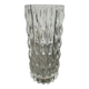 Vase en verre épais transparent