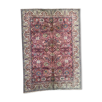 Tapis ancien français aux points noués 253x353 cm