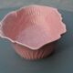 Rose-shaped ceramic bowl/deep plate.