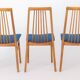 Set of 6 German Dining Chairs, 1960s | Solid Beech Mid-Century Chairs |