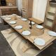 Monastery table in solid oak with extensions.