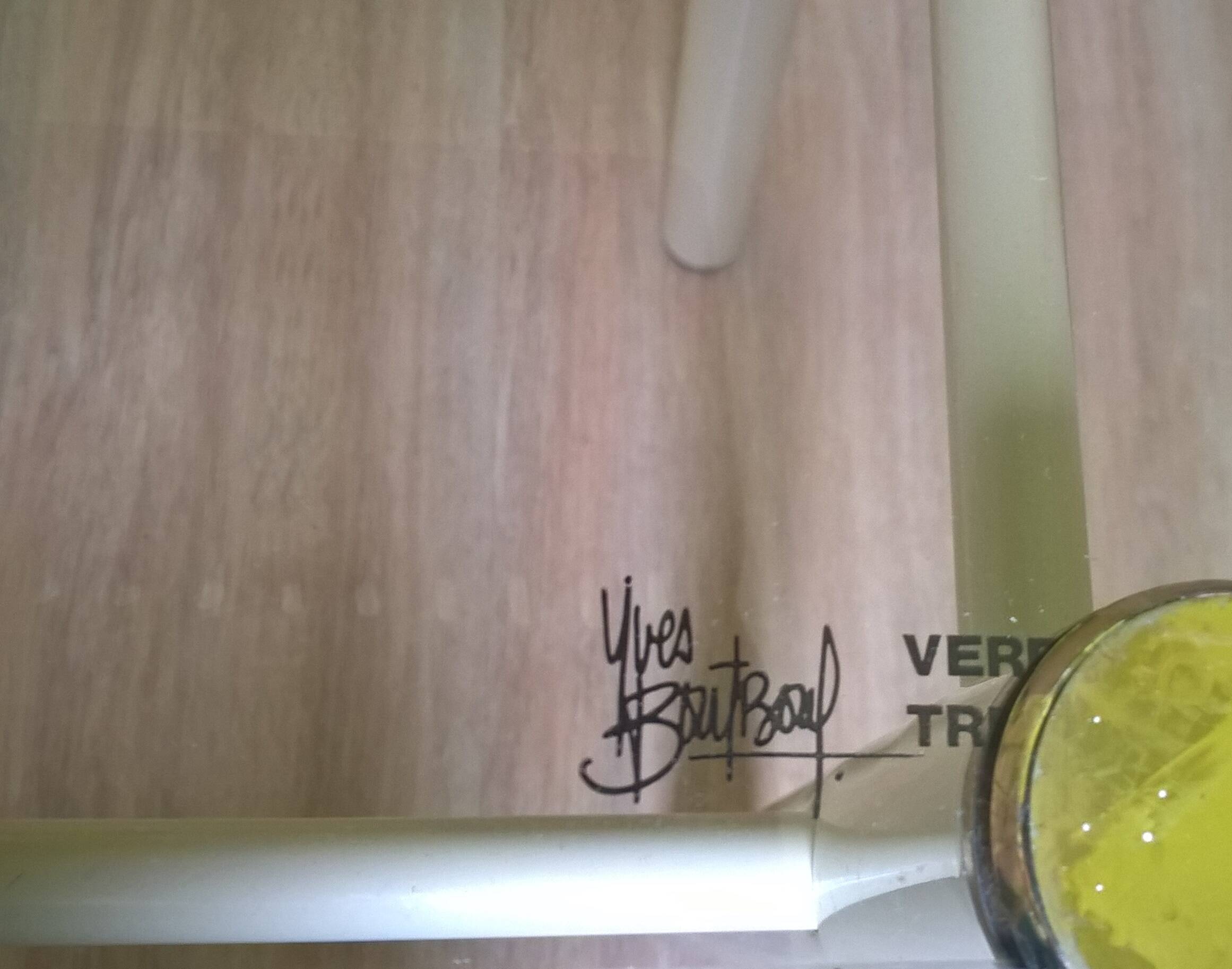 Glass end table “Yves Boutboul” - 1980s