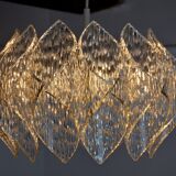 Lustre space age, effet givré en bakélite, France, 1970