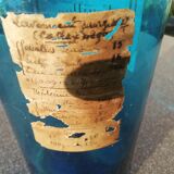 Blue glass pharmacy jar