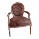 Baroque suede armchair