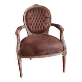 Fauteuil Baroque suédine