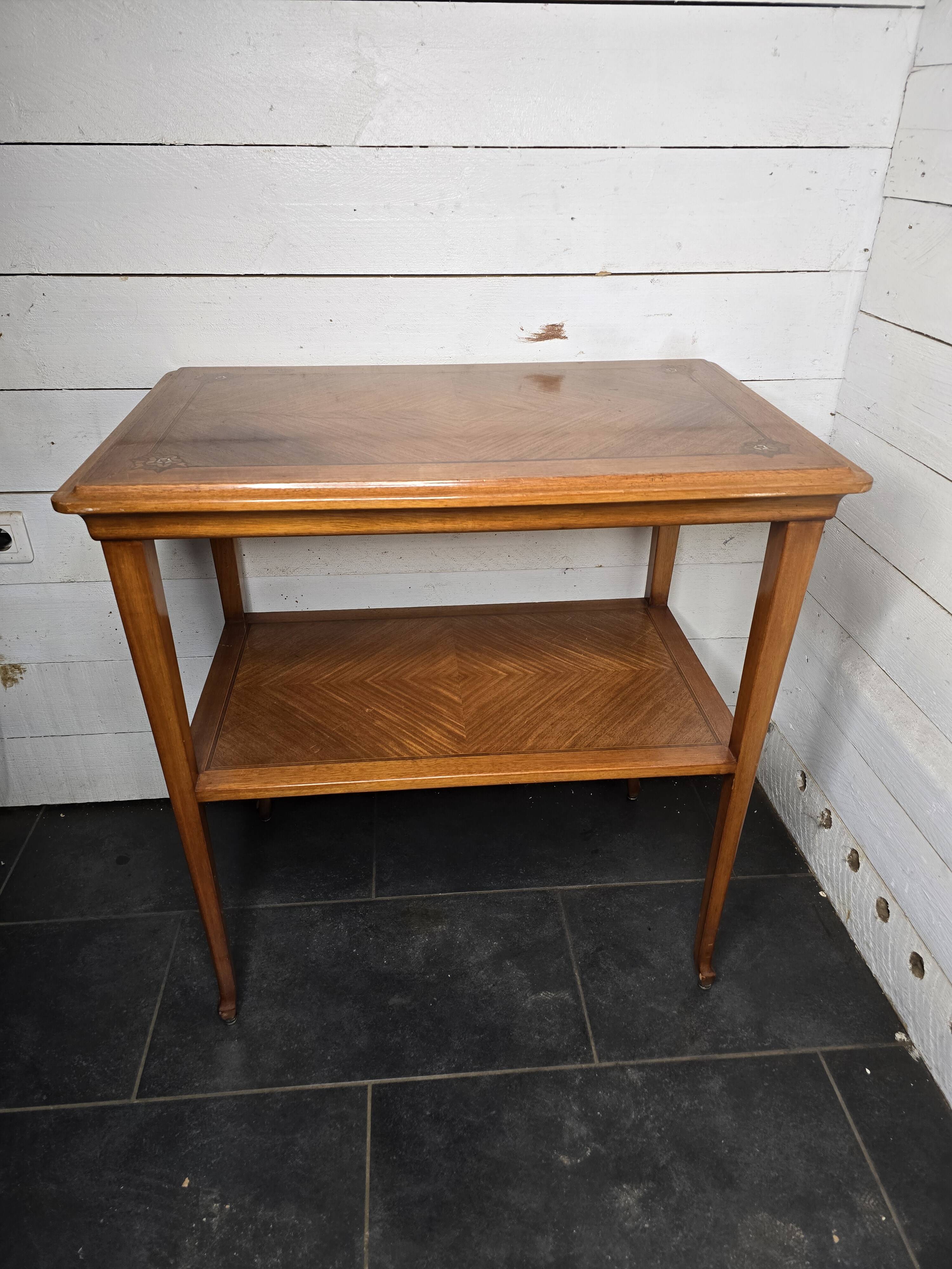 Louis Majorelle Art Nouveau mahogany side table, 1920