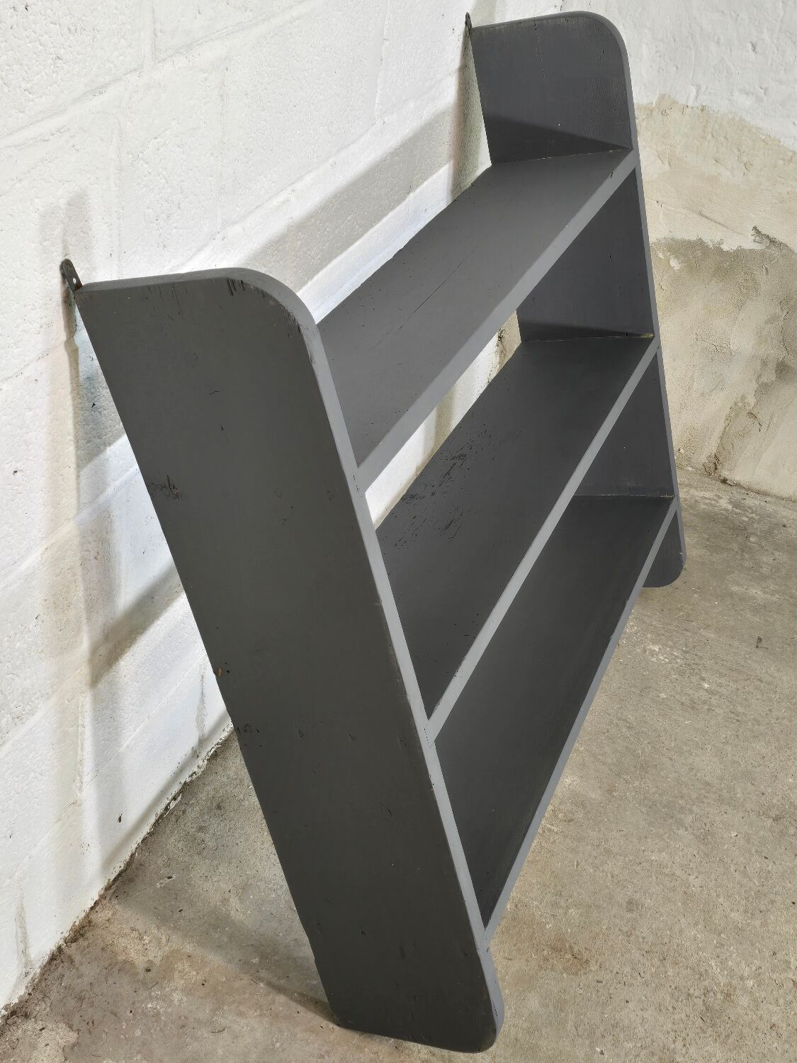 Antique grey kitchen shelf / wall shelf