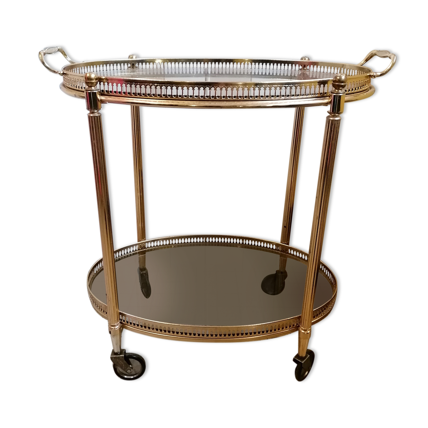 Vintage brass dessert