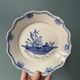 Nevers earthenware patronymic plate