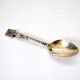 Paris souvenir collector's spoon in SOLID SILVER Minerva Arc de Triomphe