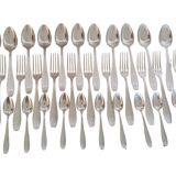 Antique Apollo silver-plated cutlery set 84g – Art Deco 37 pieces