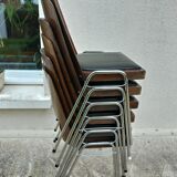 6 stackable Baumann chairs