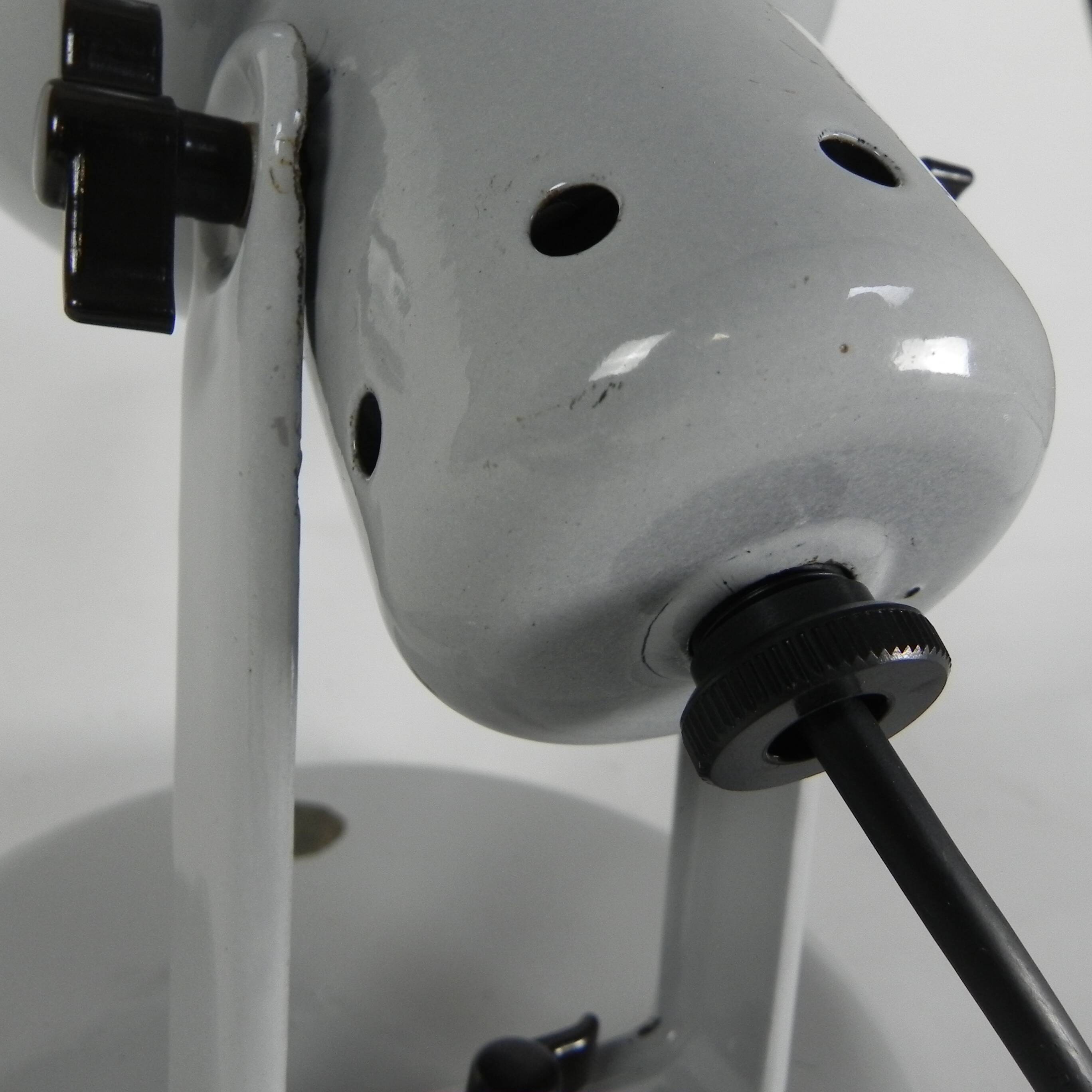 Philips Helioflux desk lamp, grey enamel, 1950s