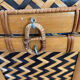 Woven bamboo storage chest