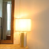 Lampe la Luco finition laquée blanc & or jaune