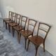 Serie de 6 chaises de bistrot signé Baumann bois courbée 1930s
