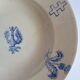 Hollow plate Luneville Keller Guerin thistle cross of Lorraine