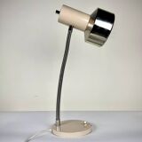 Vintage beige and chrome articulated lamp – 70s