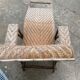 Chaise longue rotin bois ancienne