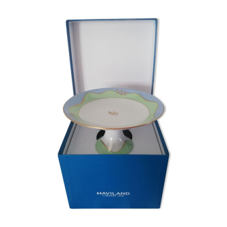 Coupe sur pied compotier porcelaine Haviland Limoges