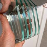 Chrome and glass wall light