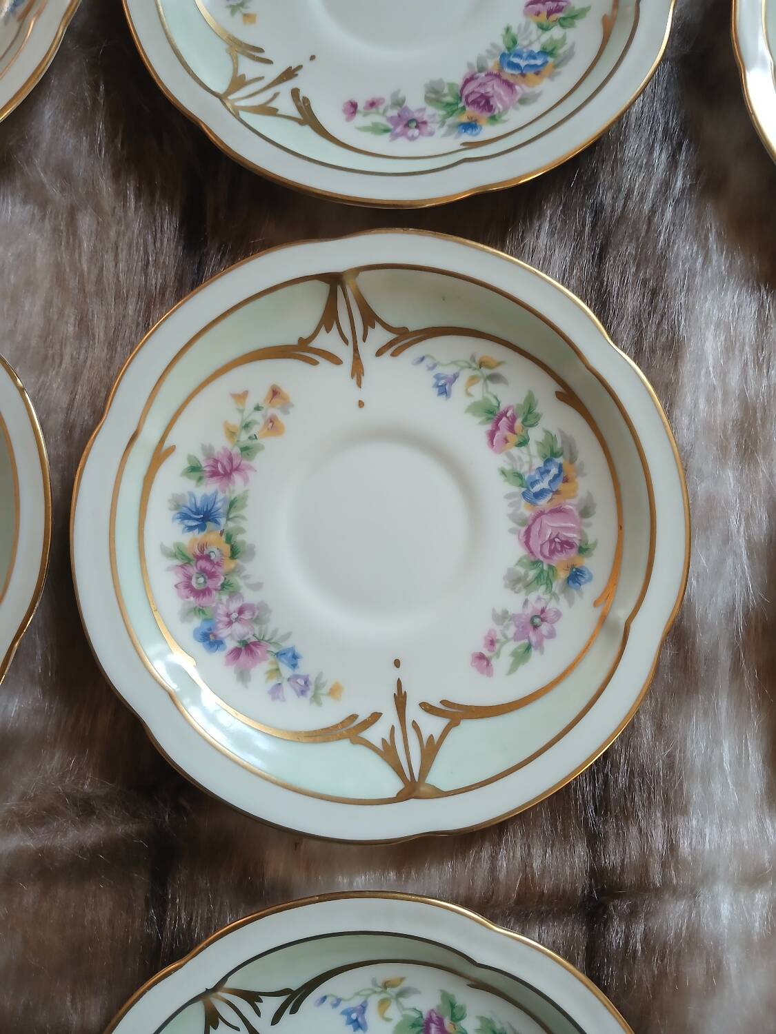 Antique fine porcelain tea set