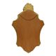 Classic Gold Crested Mirror Baroque Style Sixties 61cm