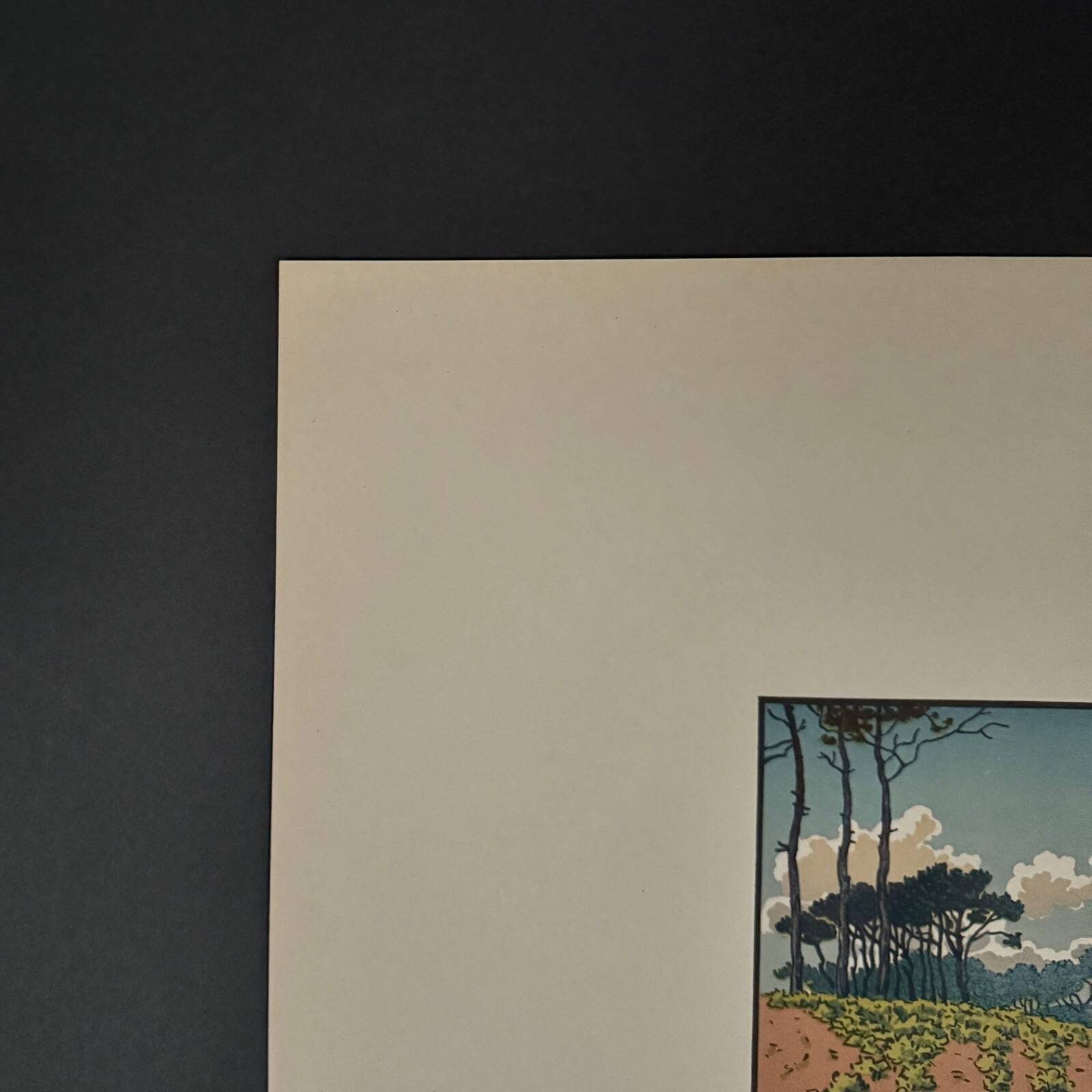 Lithograph by Henri Rivière - Douarnenez seen from Ris