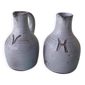 Huilier vinaigre en grès Pierlot