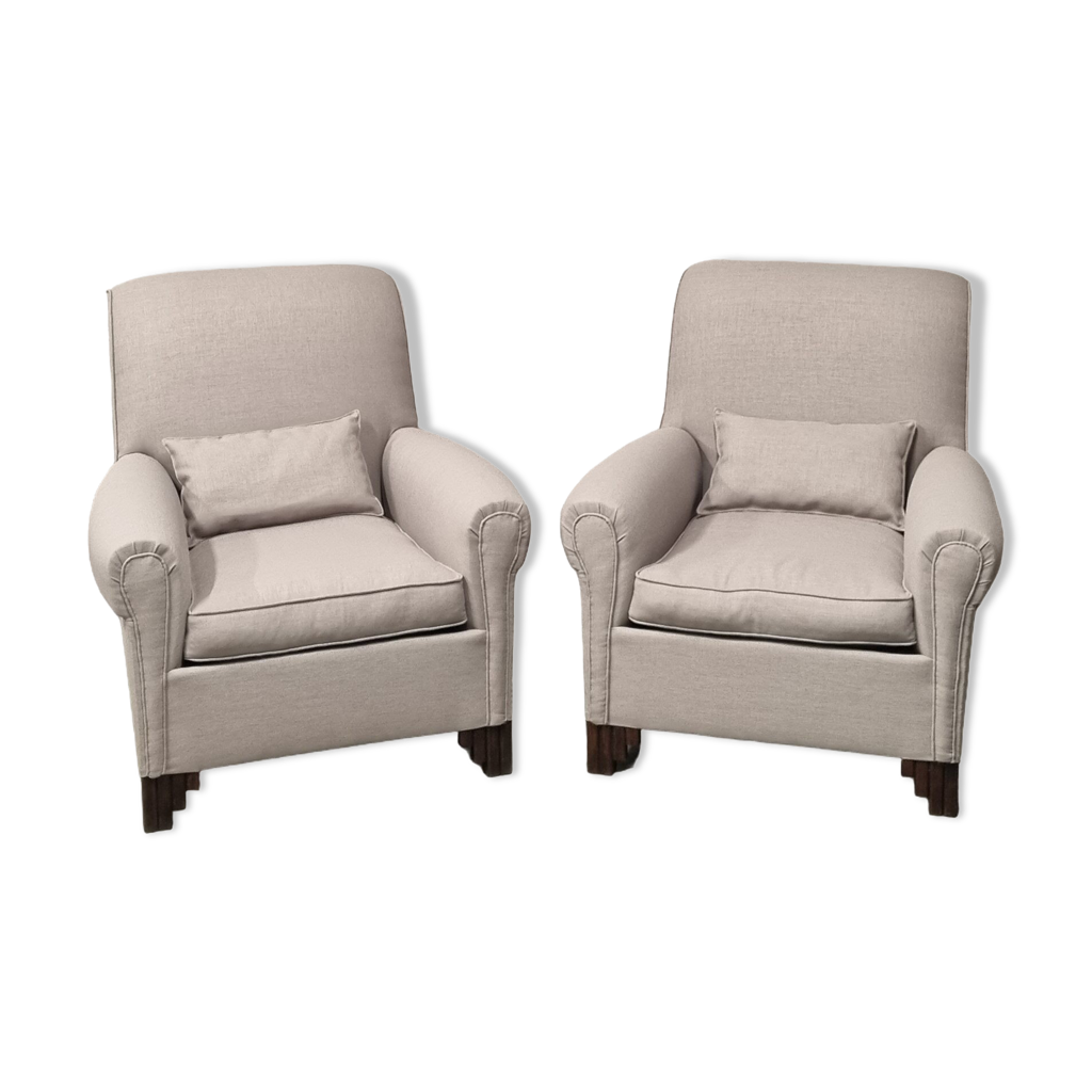 Fauteuil Club Gris