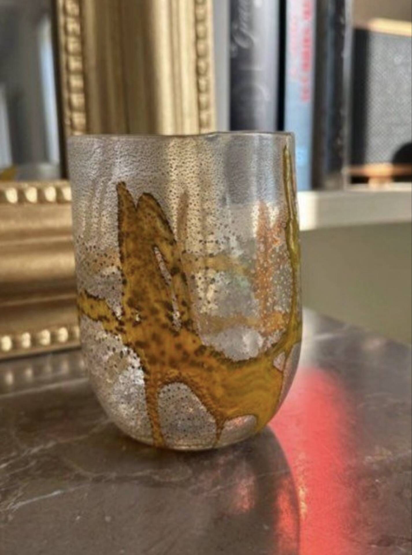 Set of Murano glass glasses