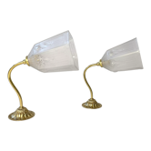 Pair of old art-deco wall lamps