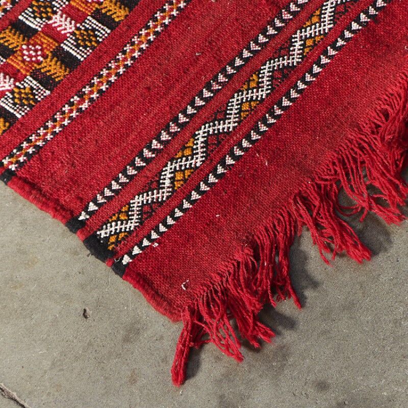 Vintage Kelim Rug in Red