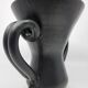Jean Austruy Black Ceramic Ear Vase French 1950s Vintage