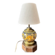 Gien lamp – blue earthenware and brass – early 20th century