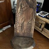 Chaise à palabre motif éléphant