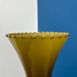 Large opaline khaki tulip collar