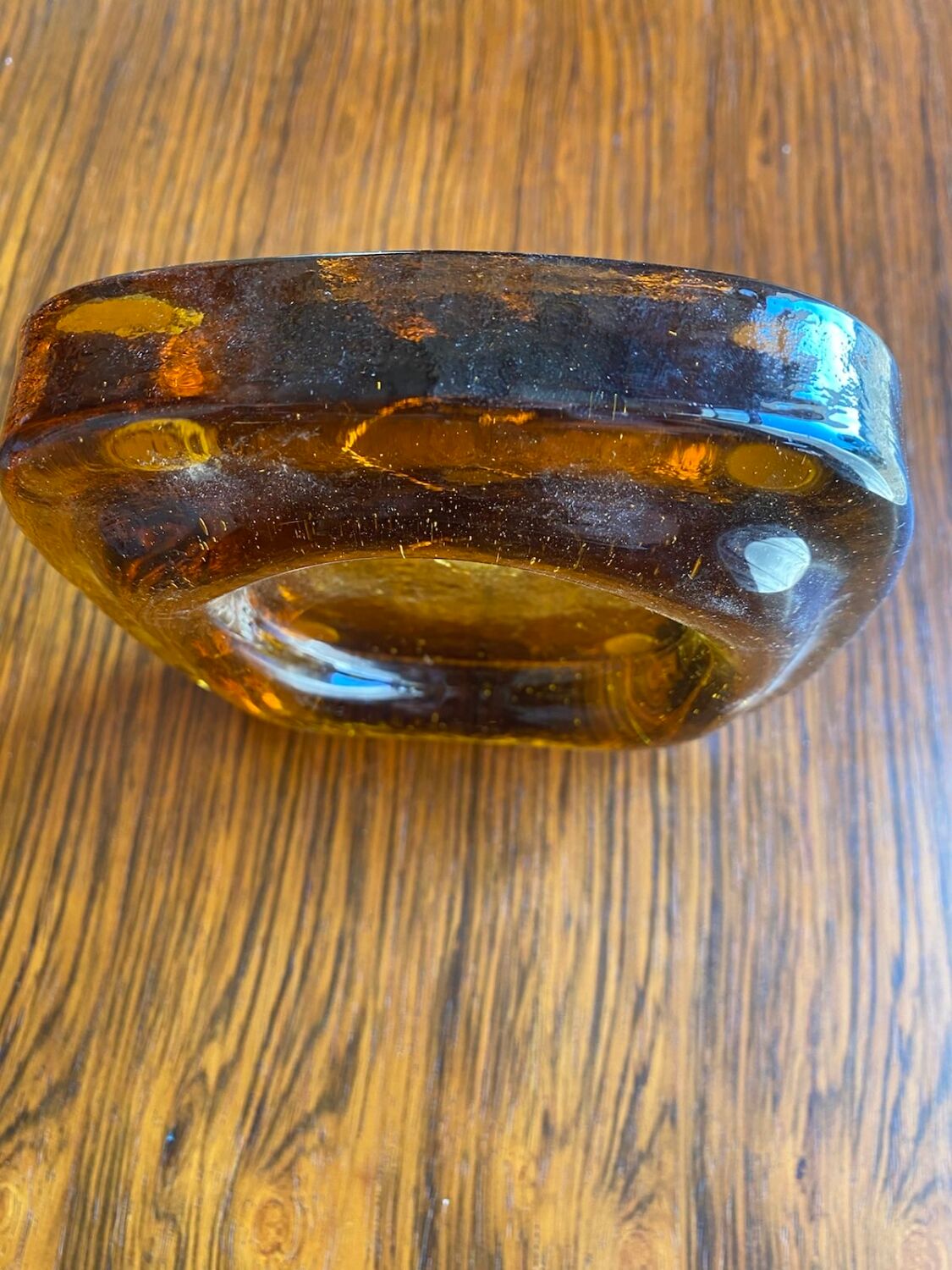 Cendrier en verre année 1970 italien