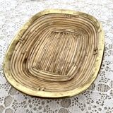 Empty rattan and brass pocket
