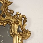 Antique baroque mirrors from the mid-18th century, mercury mirror.