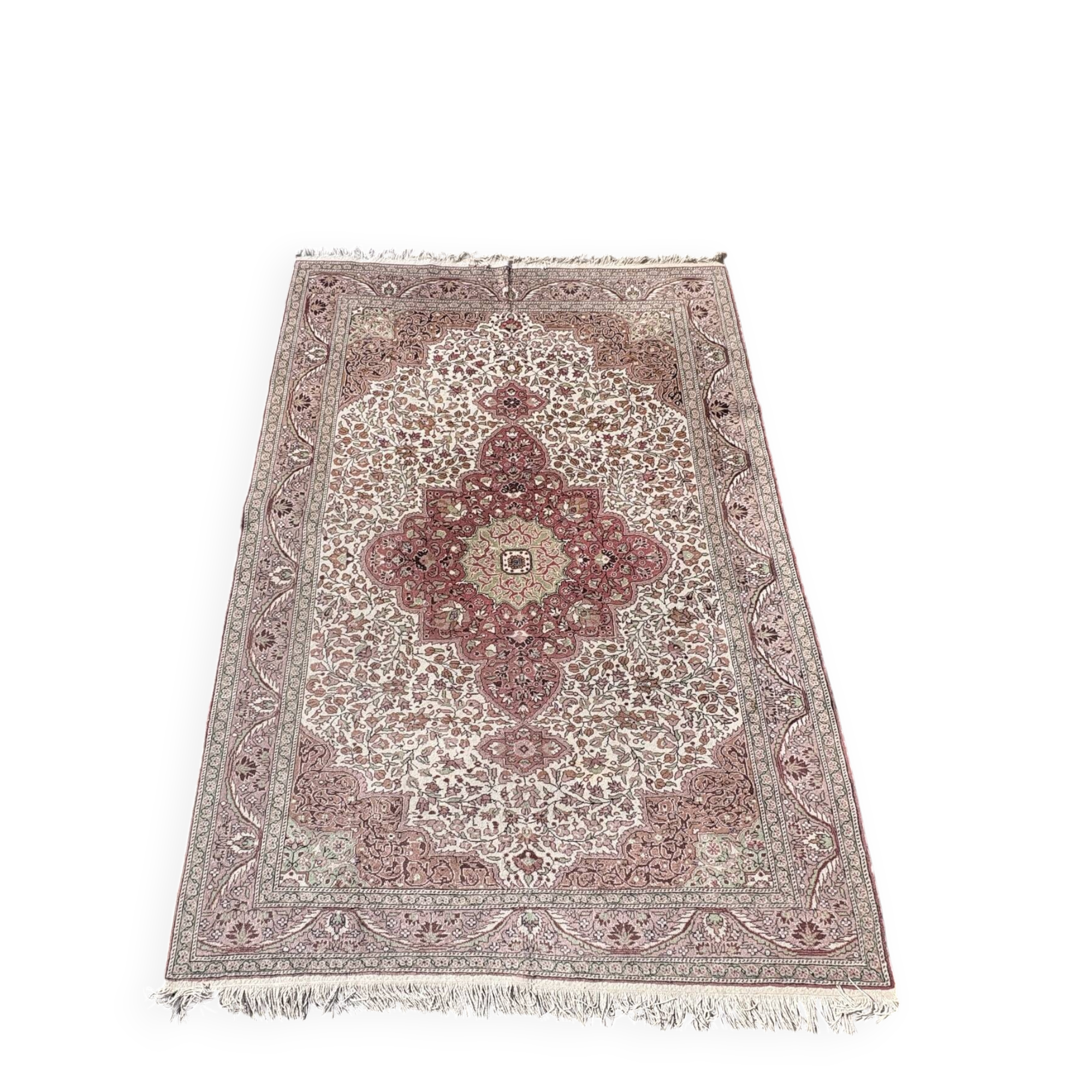 Handmade Turkish Oriental rug in wool