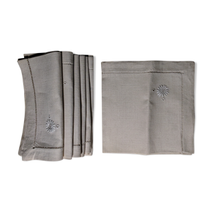 Linge ancien brodé Lot