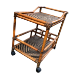 Vintage rattan rolling dessert