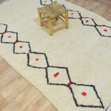Handmade berber carpet 259 x 151 cm