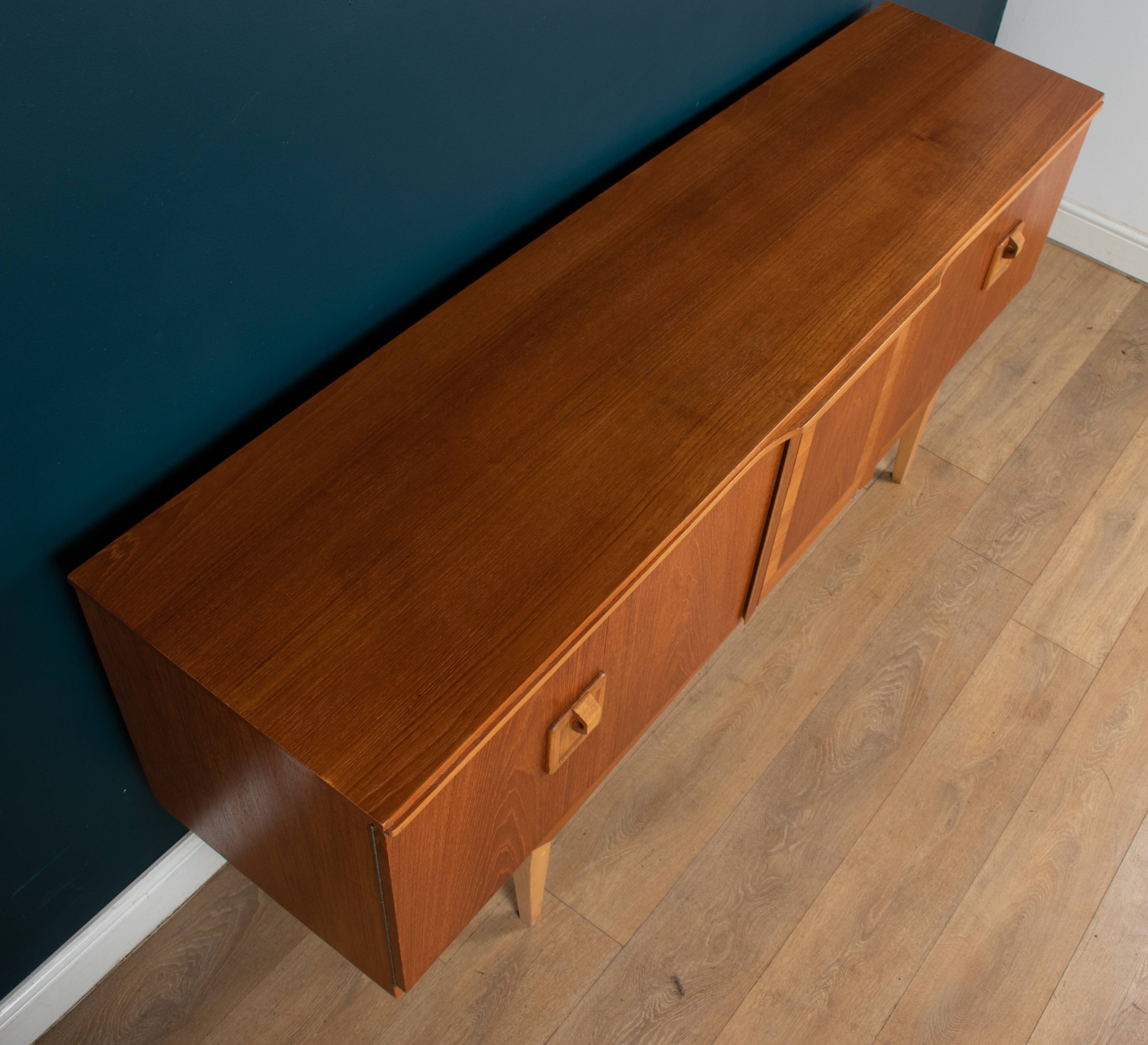 Retro 1960s teak restored beautility mid century sideboard with bar
