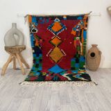 Handcrafted Moroccan Berber carpet 156 X 106 CM