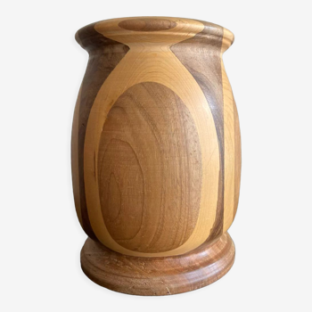 Wooden vase 70s