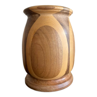 Wooden vase 70s