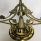 Golden bronze chandelier
